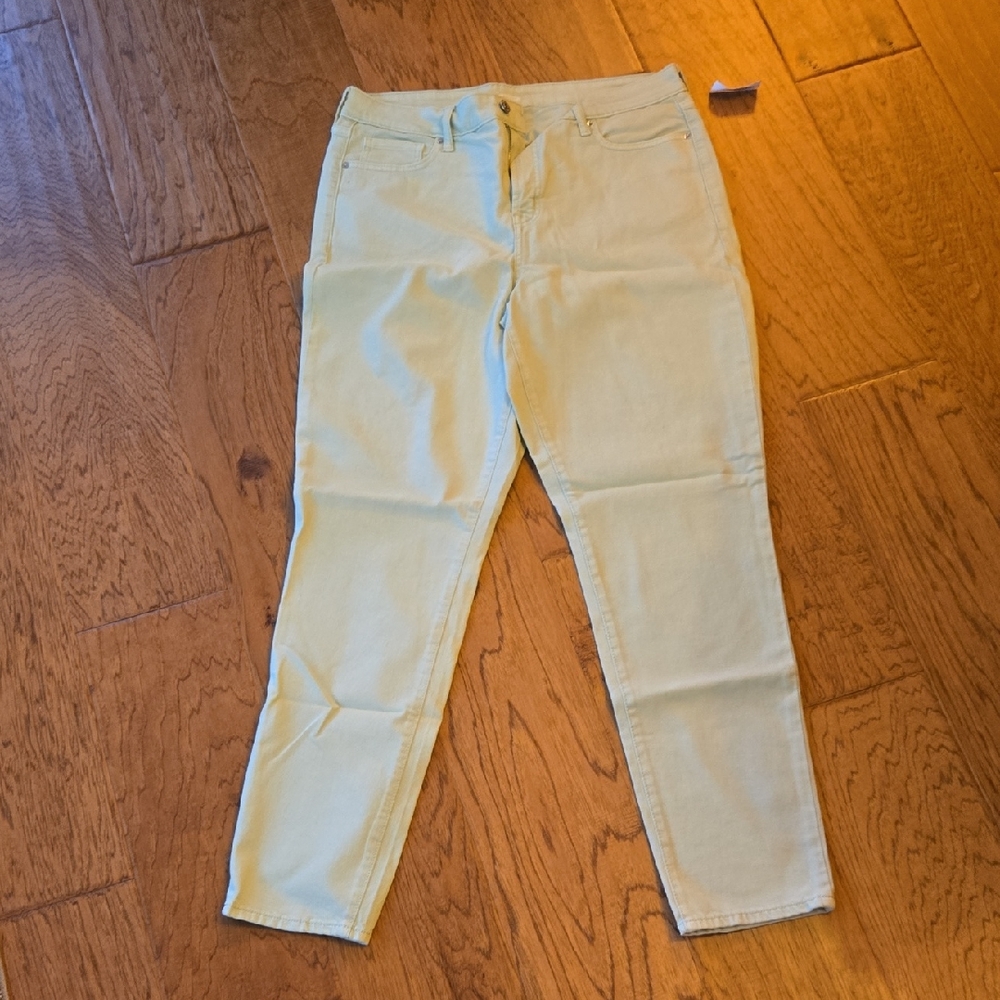Old Navy Women's High Rise Light Green Jeans